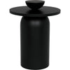 Noir Arabella Side Table - Industrial Steel, 20"