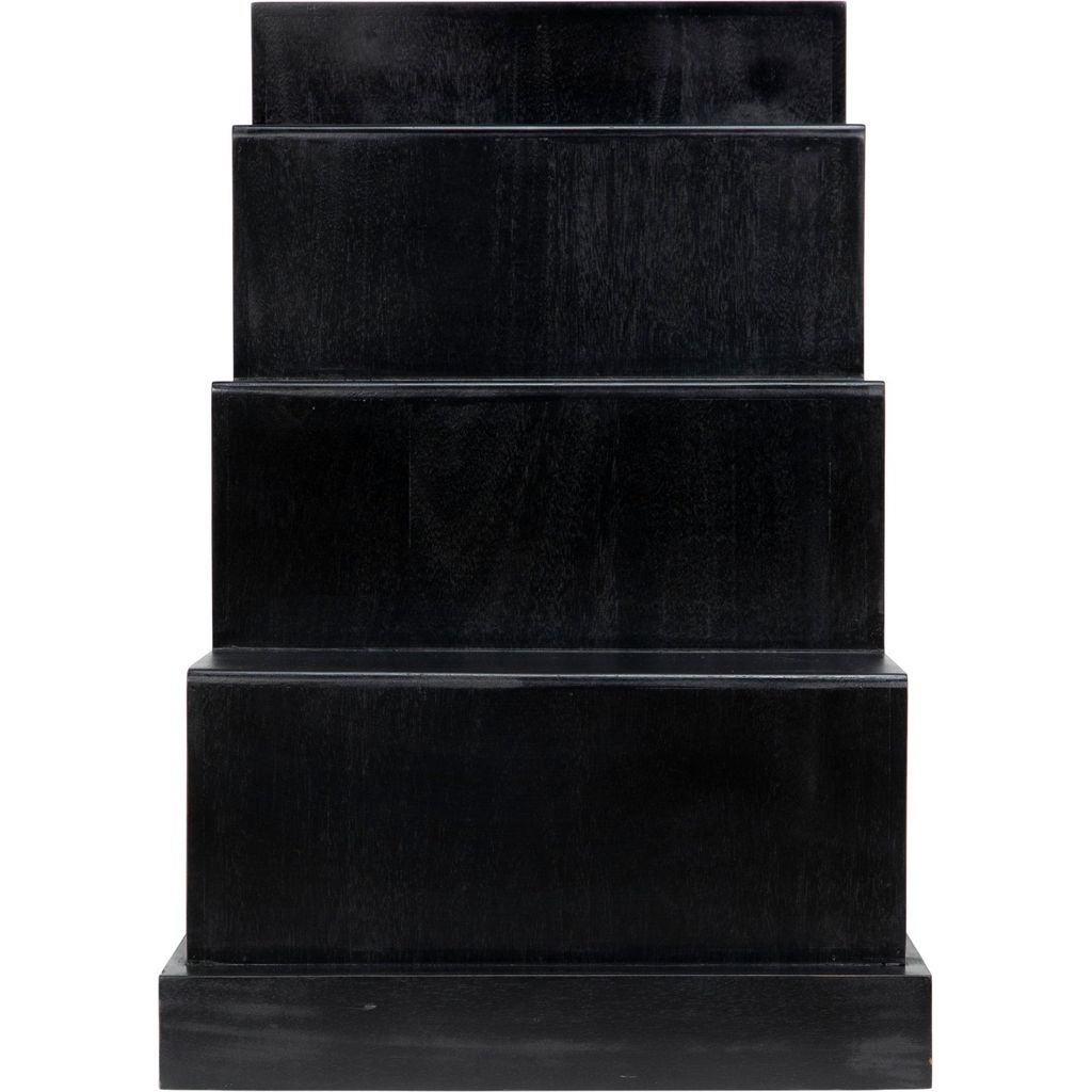 Noir Alistair Side Table - Mahogany, 27"