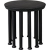 Noir Lila Side Table, Black Steel, 28"