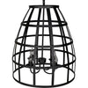 Noir Birdcage Pendant 305, Black Steel