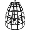 Noir Birdcage Pendant 305, Black Steel