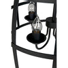 Noir Birdcage Pendant 305, Black Steel