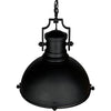 Noir Metal Marine Fixture Pendant, Black Steel