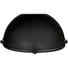 Noir Metal Marine Fixture Pendant, Black Steel