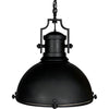 Noir Metal Marine Fixture Pendant, Black Steel