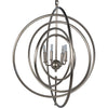 Noir Brooks Pendant, Metal w/ Antique Silver Finish