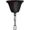 Noir Lex Chandelier, Black Steel