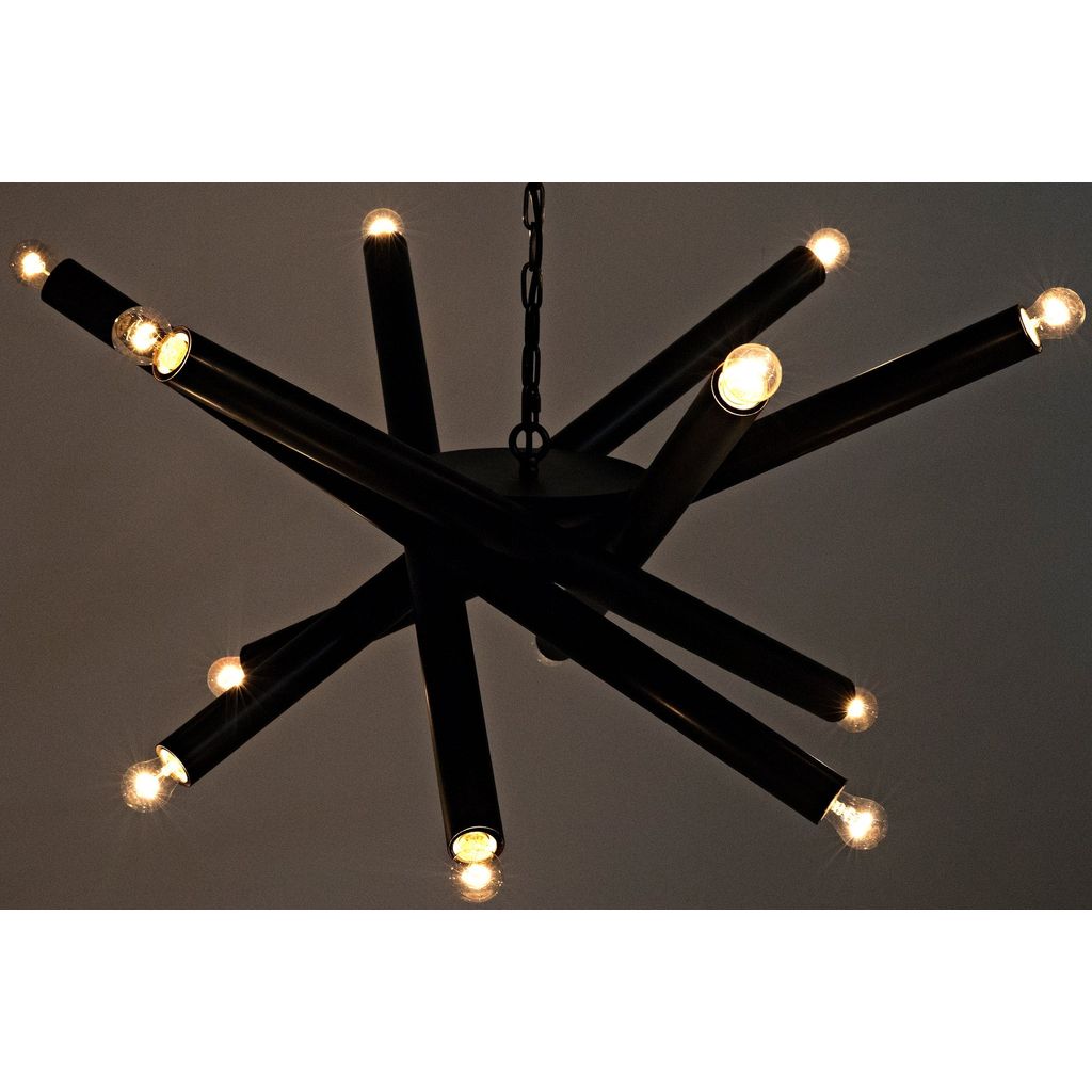 Primary vendor image of Noir Lex Chandelier, Black Steel