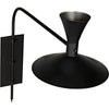 Noir Enzo Sconce, Black Steel