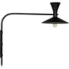 Noir Enzo Sconce, Black Steel