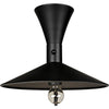 Noir Enzo Sconce, Black Steel