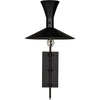 Noir Enzo Sconce, Black Steel