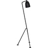 Noir Asti Floor Lamp, Black Steel