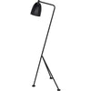 Noir Asti Floor Lamp, Black Steel