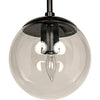 Noir Pluto Chandelier, Large, Black Steel