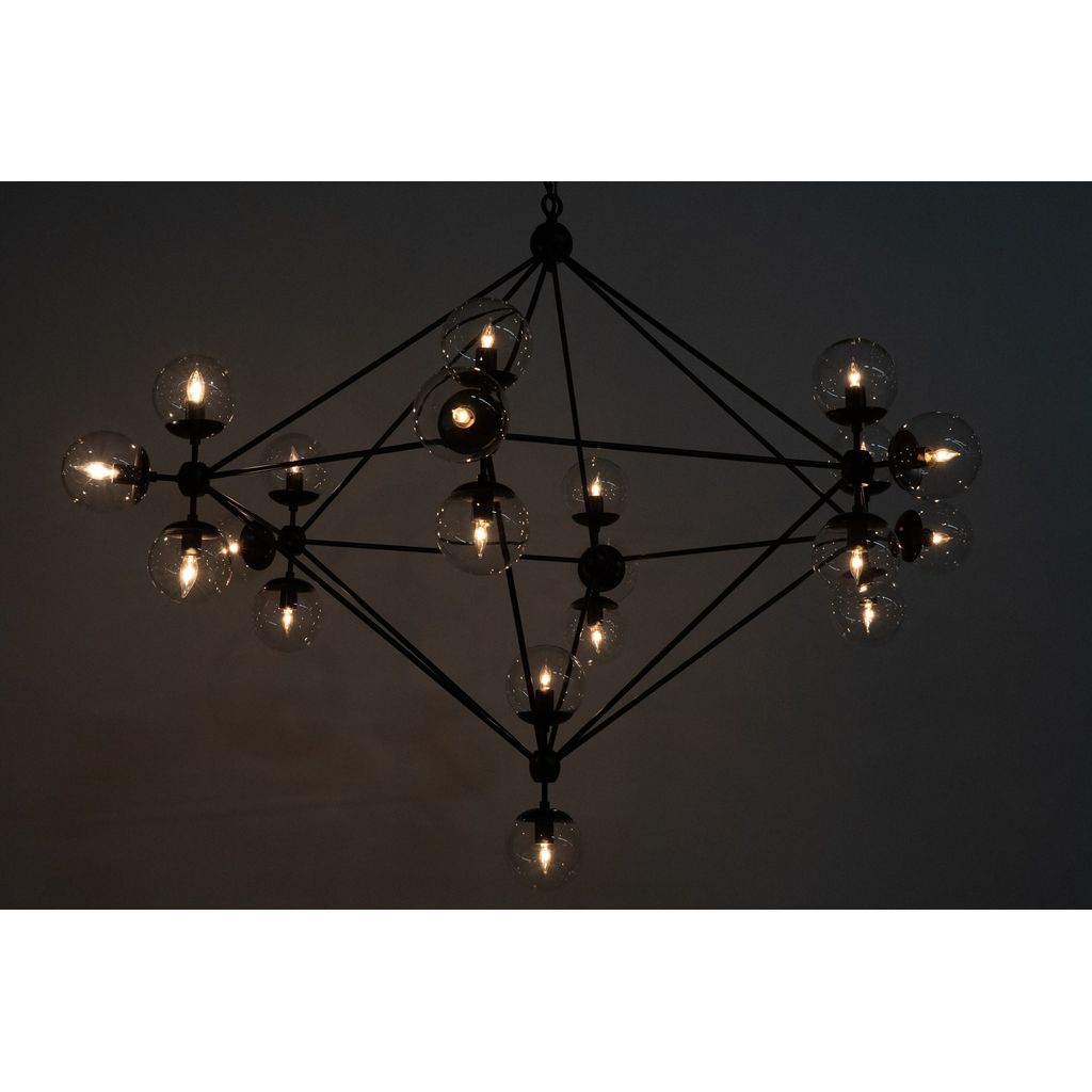 Primary vendor image of Noir Pluto Chandelier, Large, Black Steel