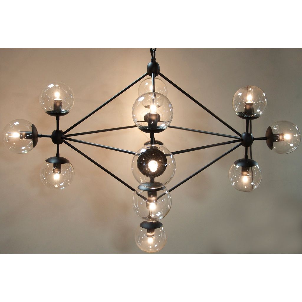 Primary vendor image of Noir Pluto Chandelier, Small, Black Steel