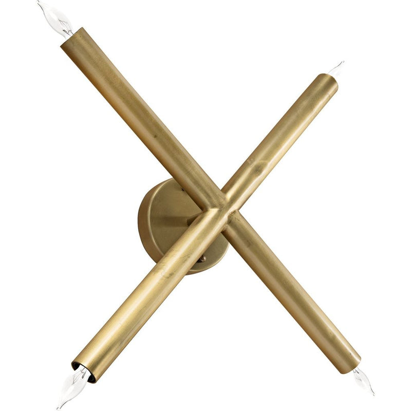 Primary vendor image of Noir Cross Sconce, Metal w/ Brass Finish