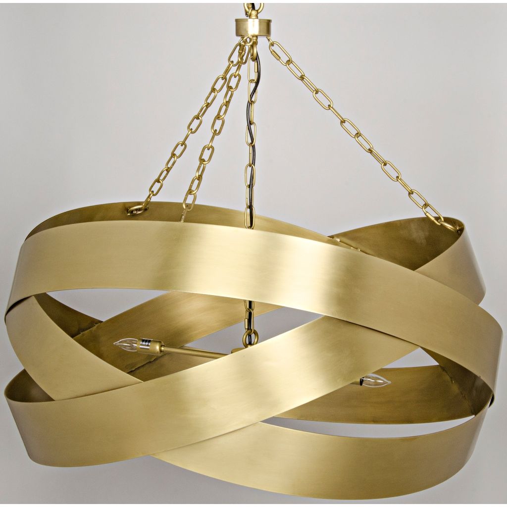 Noir Orion Pendant, Metal w/ Brass Finish