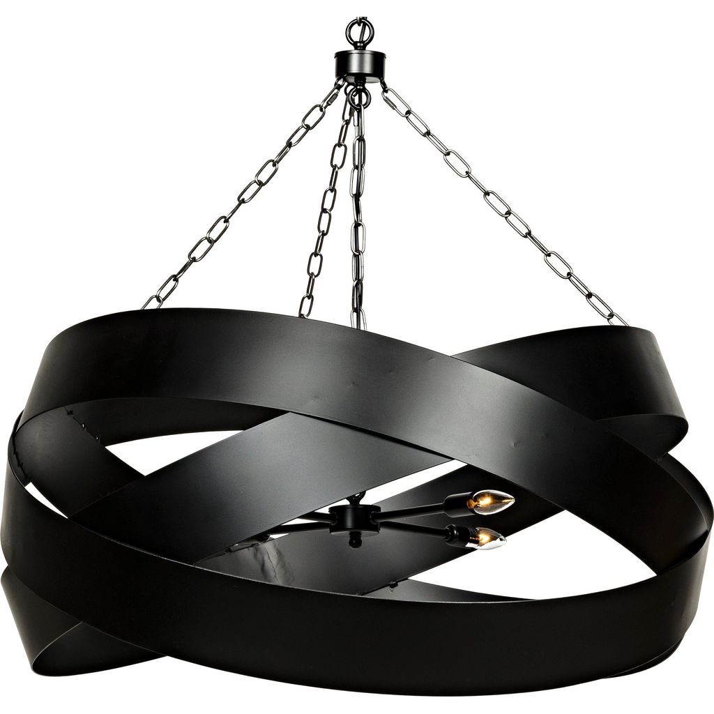 Noir Orion Pendent, Black Steel