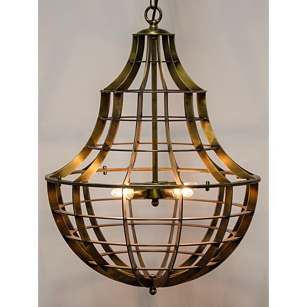 Noir Ribcage Chandelier - Metal