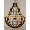 Noir Ribcage Chandelier - Metal