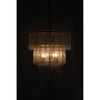 Noir Bruna Chandelier, Small, Metal w/ Brass Finish