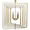 Noir Dimaclema Chandelier, Small, Metal w/ Brass Finish