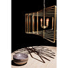 Noir Dimaclema Chandelier, Small, Metal w/ Brass Finish