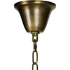 Noir Ikram Chandelier, Metal w/ Brass Finish