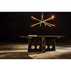 Noir Ikram Chandelier, Metal w/ Brass Finish