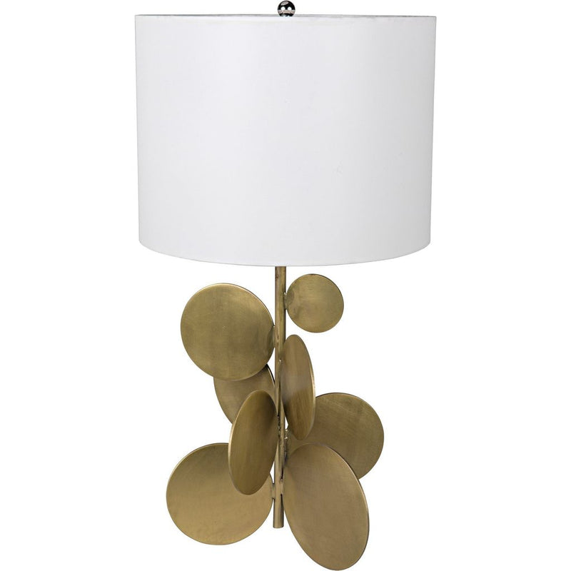 Primary vendor image of Noir Vadim Table Lamp w/ Shade, Metal w/ Brass Finish, 14