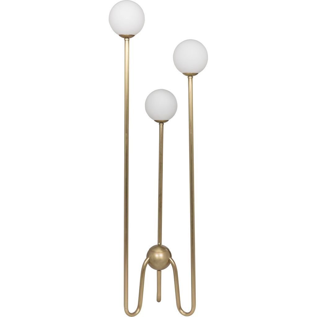 Primary vendor image of Noir Seafield Floor Lamp, Antique Brass & Glass