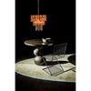 Noir Lotus Chandelier - Glass & Metal