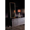 Noir Candis Lamp w/ Black Shade, Metal w/ Brass Finish, 10"