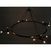 Noir Sasha Chandelier, Metal w/ Brass Finish