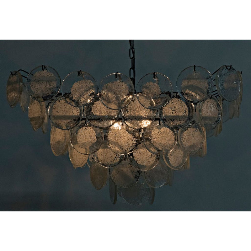 Primary vendor image of Noir Scala Chandelier - Metal & Glass