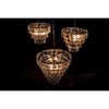 Noir Carnegie Chandelier, Medium, Black Steel - Metal & Glass