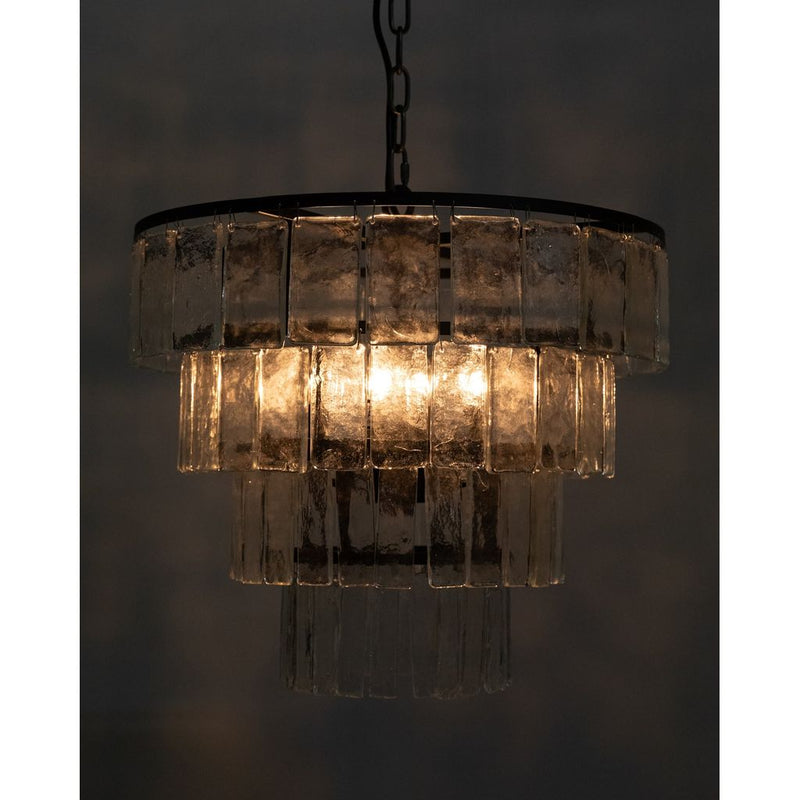 Primary vendor image of Noir Carnegie Chandelier, Medium, Black Steel - Metal & Glass