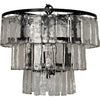 Noir Carnegie Chandelier, Small, Black Steel - Metal & Glass