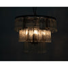 Noir Carnegie Chandelier, Small, Black Steel - Metal & Glass