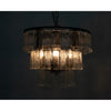 Noir Carnegie Chandelier, Small, Black Steel - Metal & Glass