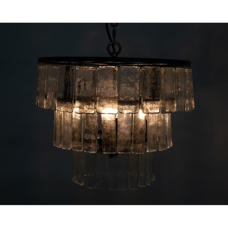 Primary vendor image of Noir Carnegie Chandelier, Small, Black Steel - Metal & Glass