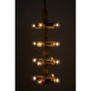 Primary vendor image of Noir Axe Chandelier, Metal w/ Brass Finish