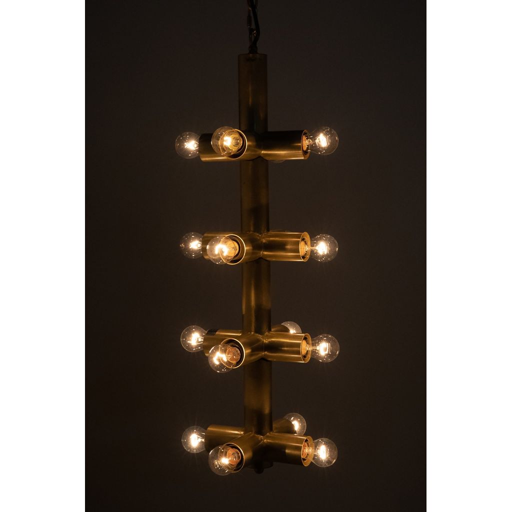 Primary vendor image of Noir Axe Chandelier, Metal w/ Brass Finish