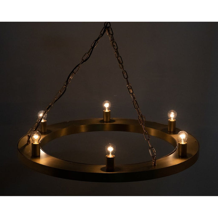 Primary vendor image of Noir Ciro Chandelier, Metal w/ Brass Finish