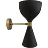 Noir Aegeon Sconce, Black Steel