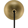 Noir Messala Sconce, Black Steel & Brass Finish