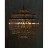 Noir Quintus Chandelier, Metal w/ Brass Finish