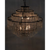 Noir Satellite Chandelier, Black Steel